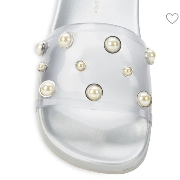 Sophia Webster, Dina Gem Slide, Silver & Pearl, Size 8/39 - NIB! - Picture 5 of 12